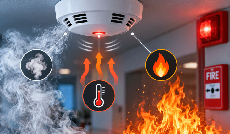 How Do Fire Alarms Detect Smoke, Heat, and Fire?