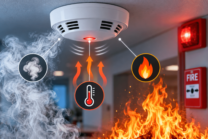 How Do Fire Alarms Detect Smoke, Heat, and Fire?